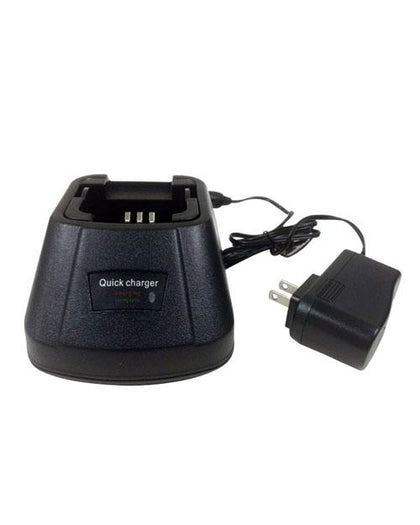 Icom BP-227FM Single Bay Rapid Desk Charger - Li-Ion / Li-Polymer - AtlanticBatteries.com